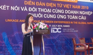Bà Nguyễn Thị Xuân Thuý, Phó Giám đốc Trung tâm IPS, Cục Công nghiệp – Bộ Công thương