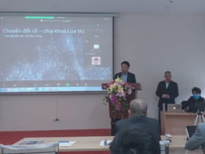 Ông Hoàng Bá Sơn - Phụ trách Phòng Kỹ thuật, Công nghệ - Trung tâm Hỗ trợ phát triển công nghiệp