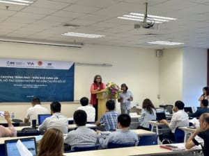 Bà Paramita Dasgupta – Giám đốc Bộ phận Tư vấn Kiến tạo, Thị trường Khu vực Đông Á Thái Bình Dương, IFC phát biểu